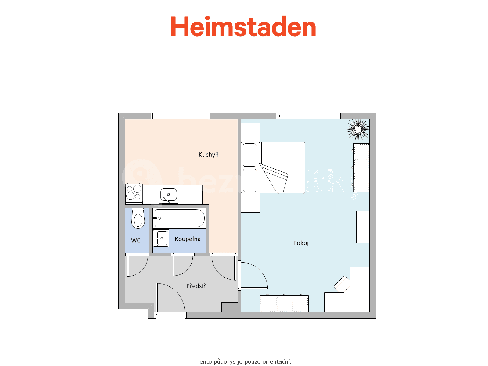 1 bedroom flat to rent, 35 m², Kapitána Vajdy, Havířov, Moravskoslezský Region