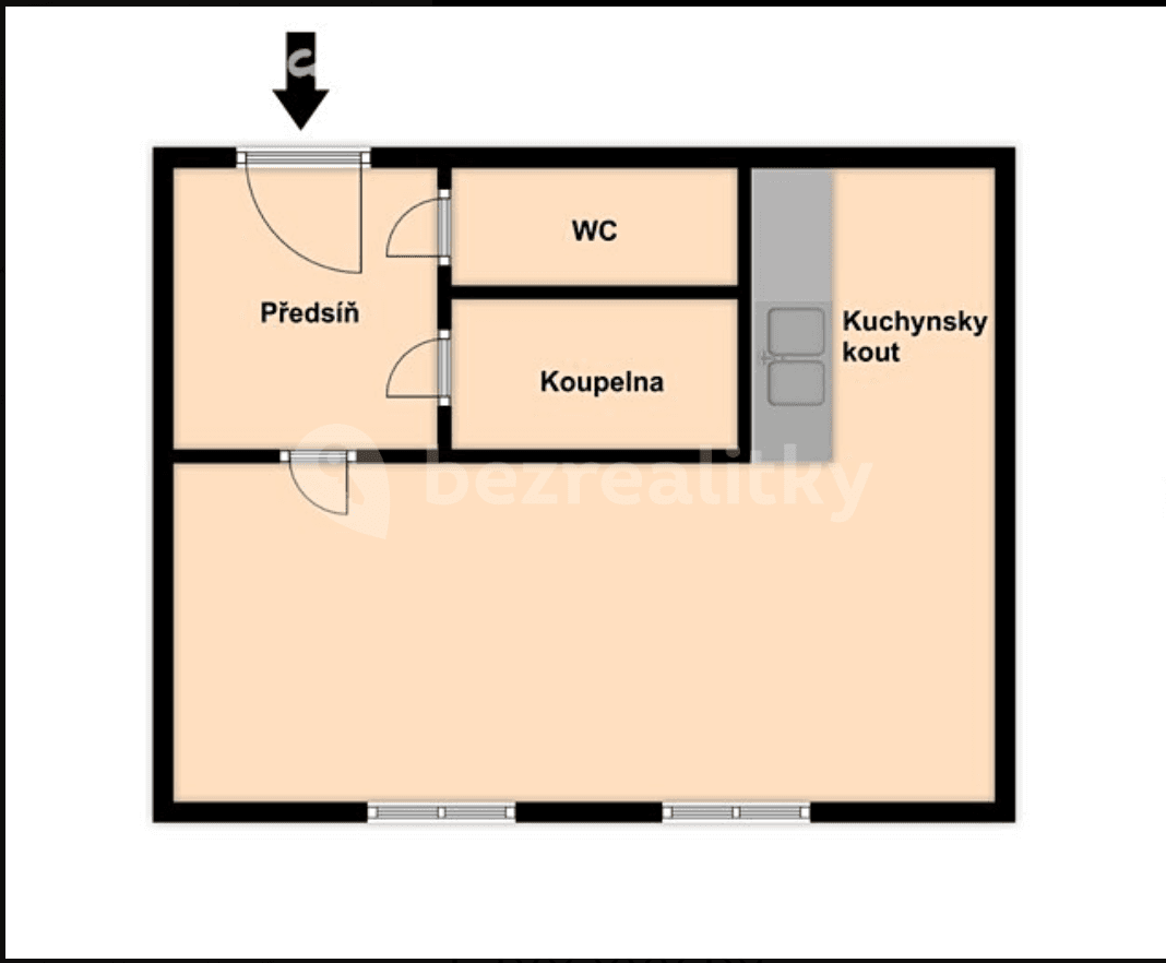 Studio flat for sale, 35 m², Běhounkova, Prague, Prague