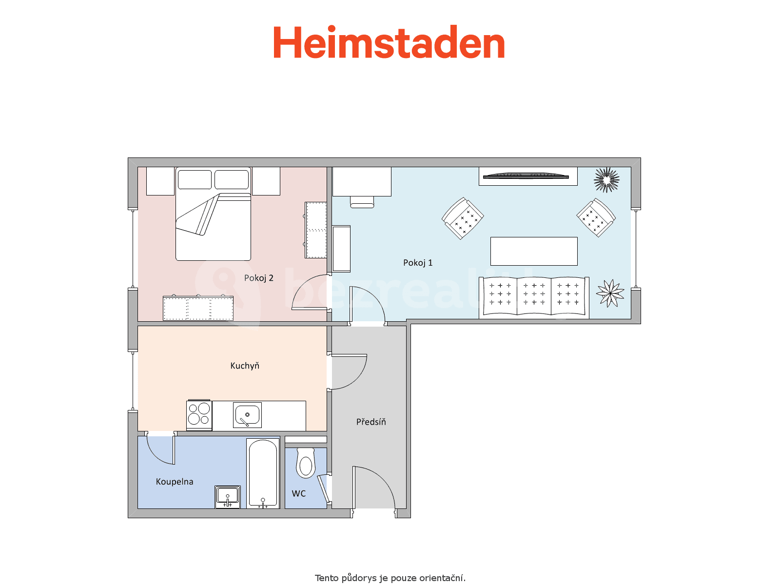 2 bedroom flat to rent, 50 m², Hornická, Orlová, Moravskoslezský Region