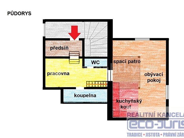 1 bedroom with open-plan kitchen flat to rent, 76 m², Hájecká, Červený Újezd, Středočeský Region