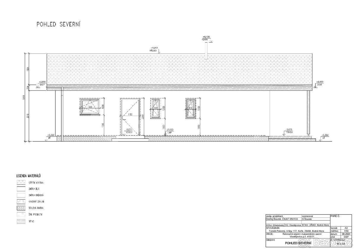 plot for sale, 474 m², Vlastějovice, Středočeský Region