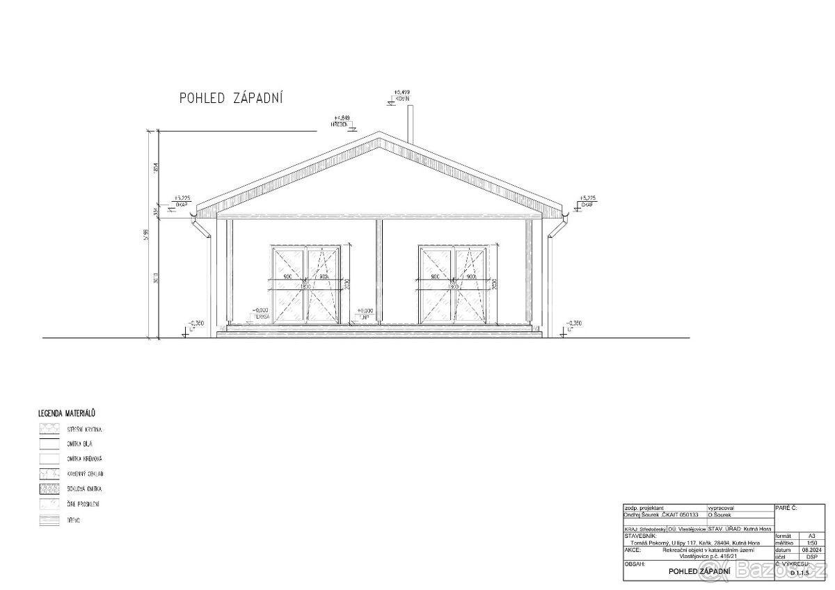 plot for sale, 474 m², Vlastějovice, Středočeský Region