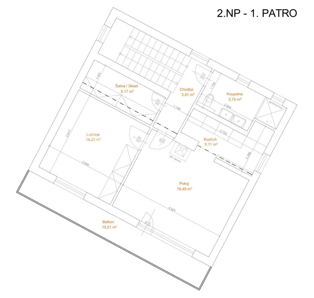 3 bedroom with open-plan kitchen flat to rent, 111 m², Otakara Johna, Mělník, Středočeský Region