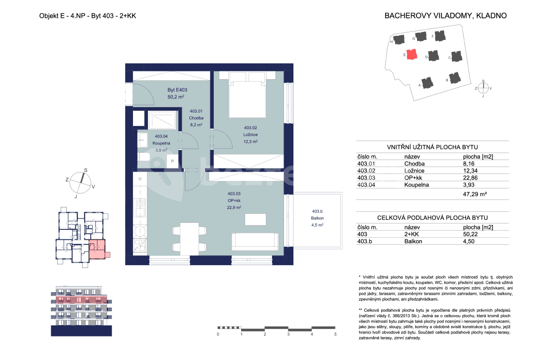 1 bedroom with open-plan kitchen flat for sale, 50 m², Huťská, Kladno, Středočeský Region