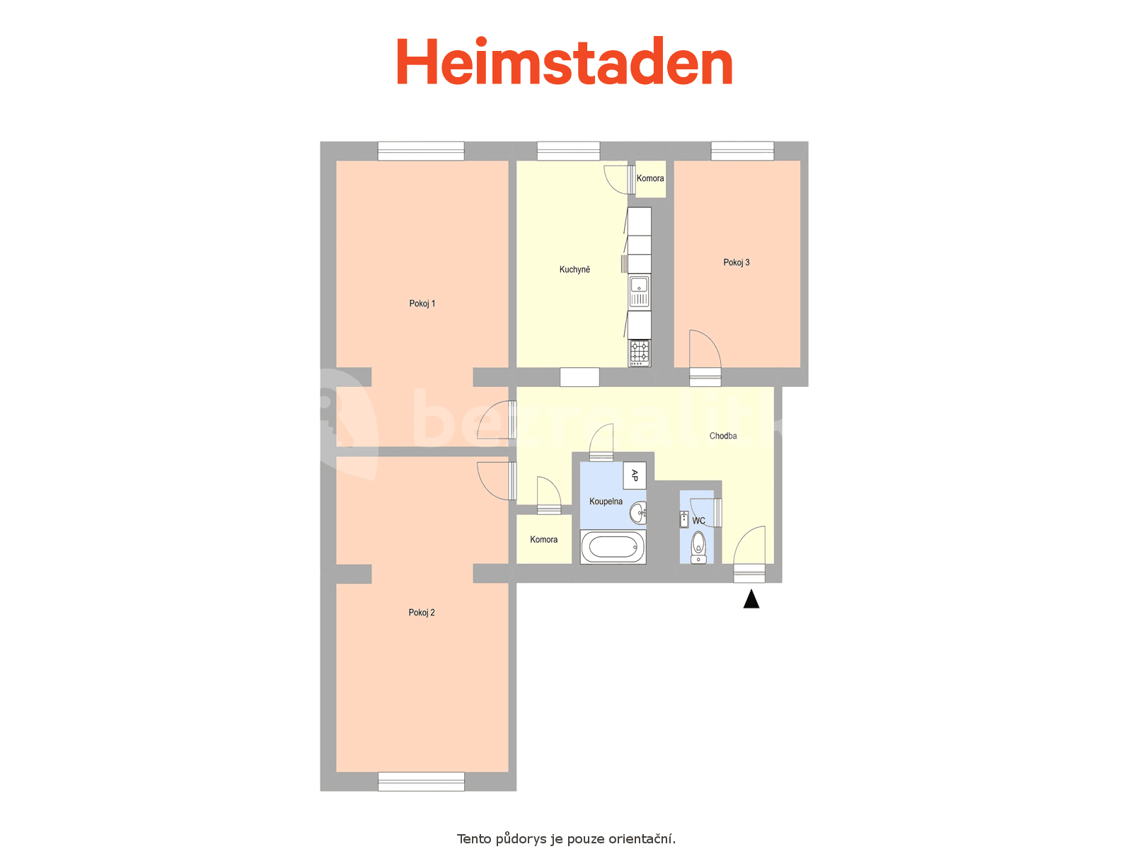 3 bedroom flat to rent, 96 m², Vardasova, Havířov, Moravskoslezský Region