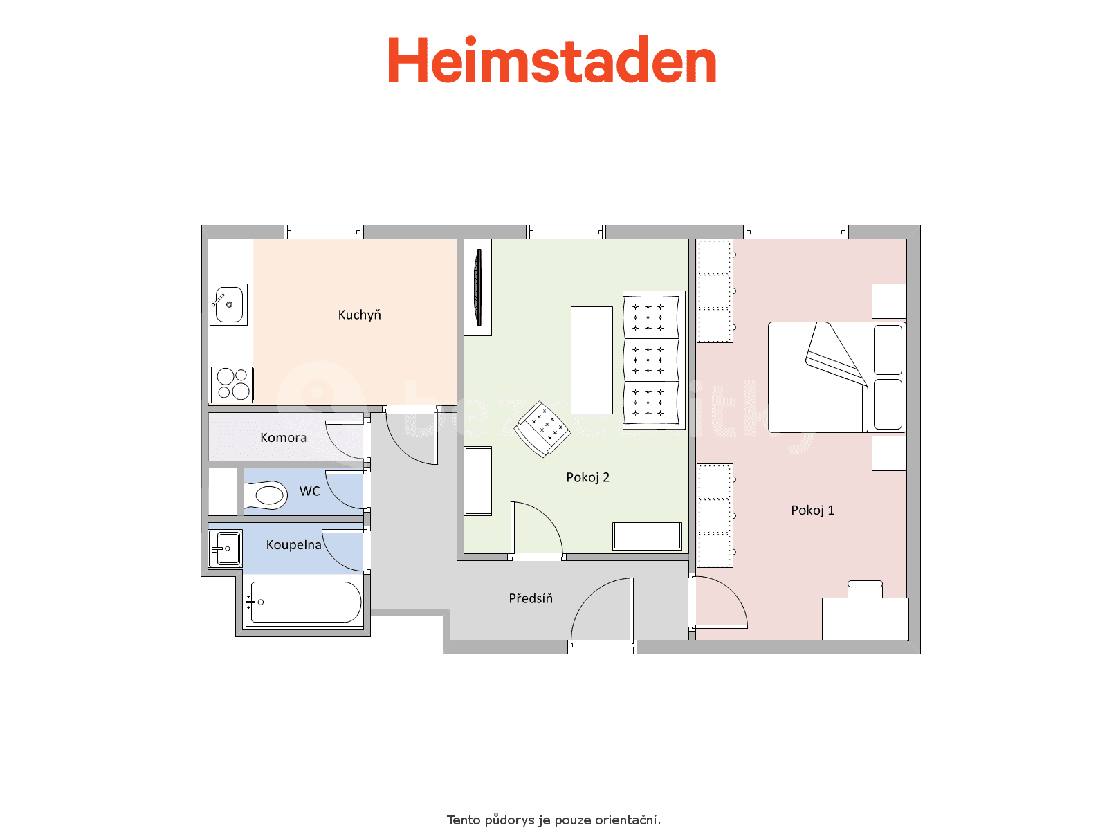 2 bedroom flat to rent, 64 m², Cihelní, Karviná, Moravskoslezský Region