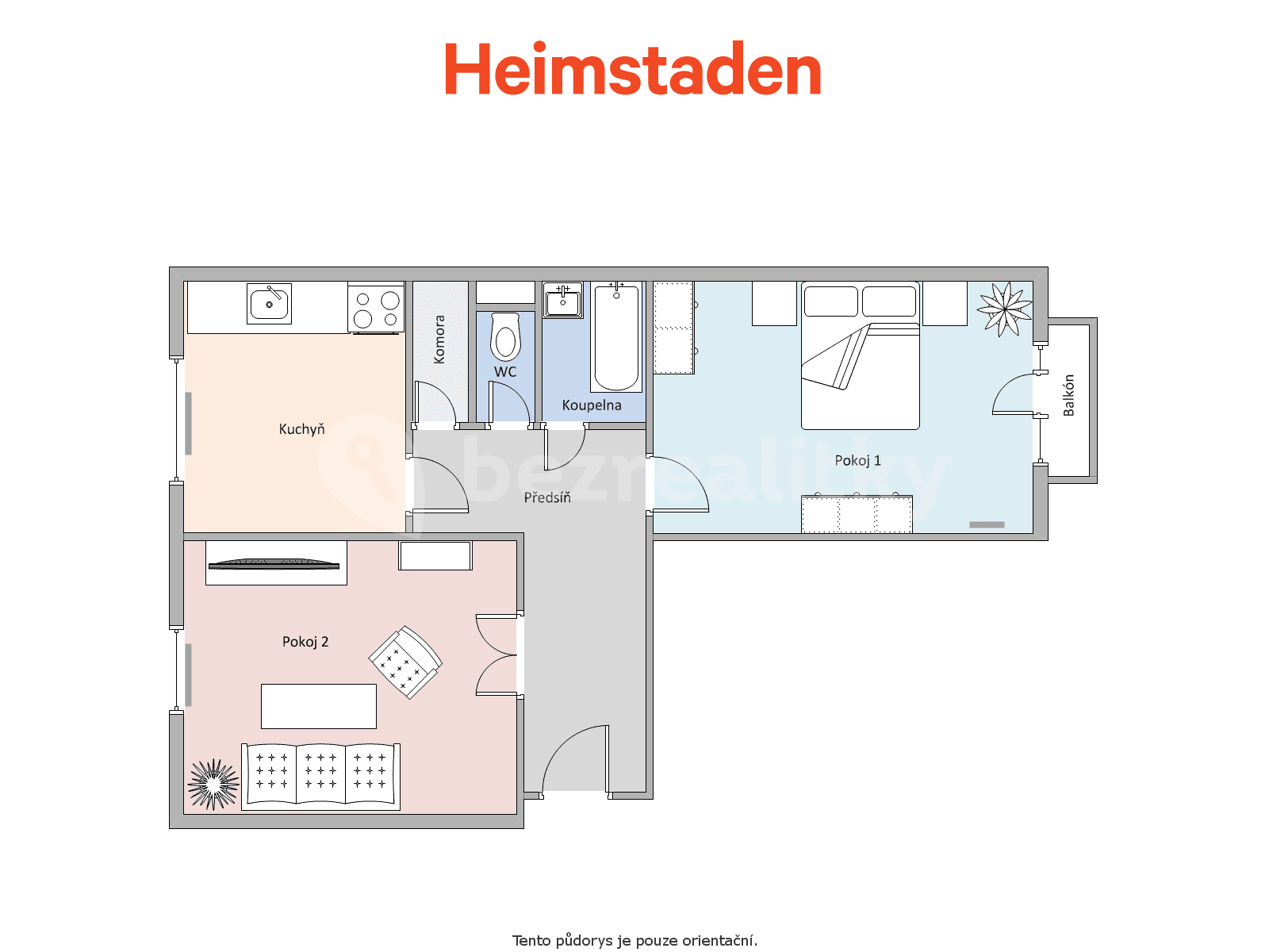 2 bedroom flat to rent, 57 m², Závodní, Karviná, Moravskoslezský Region