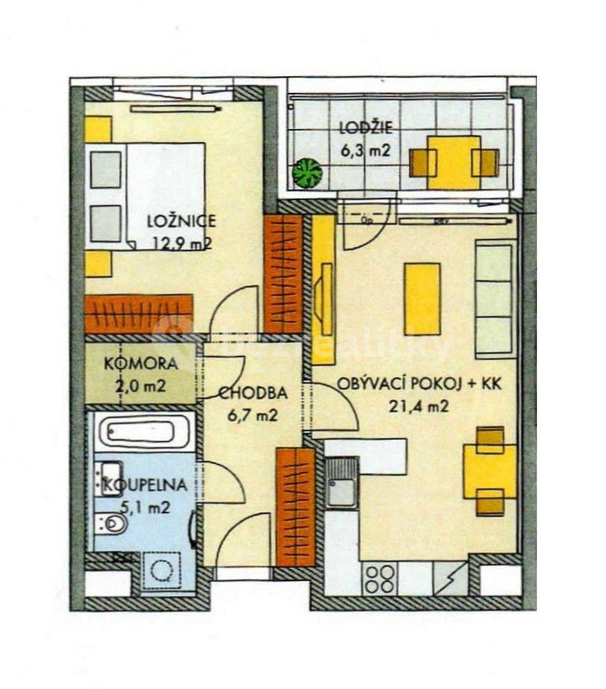 1 bedroom with open-plan kitchen flat for sale, 56 m², Devonská, Prague, Prague