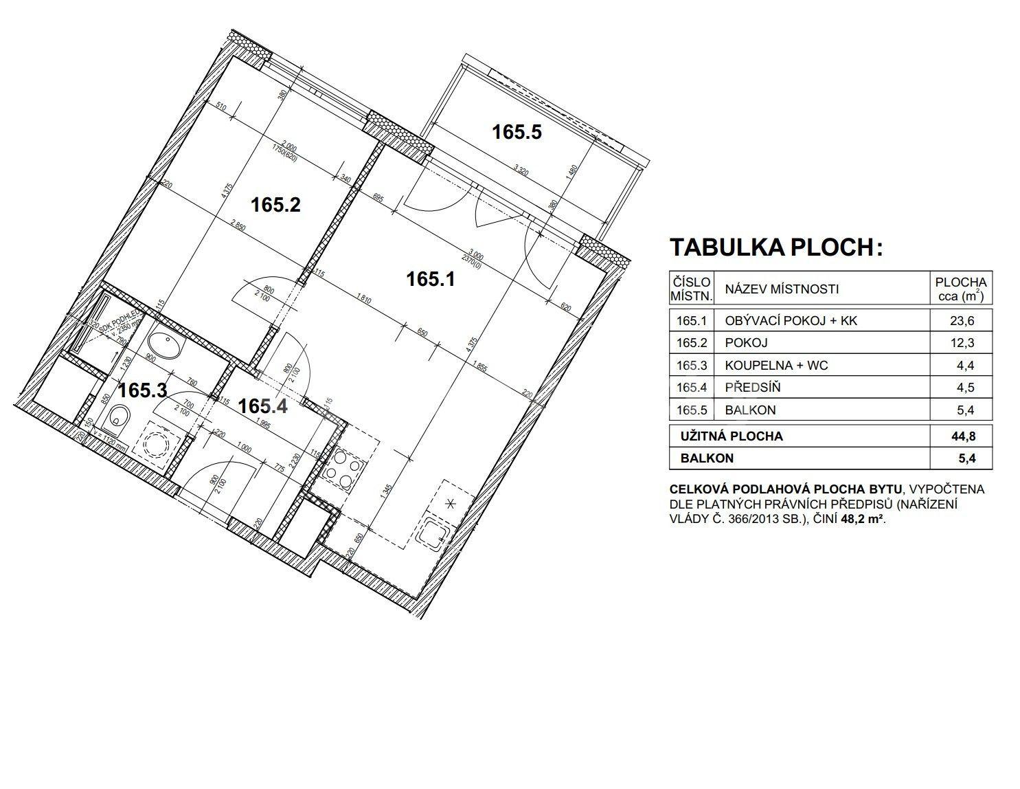 1 bedroom with open-plan kitchen flat to rent, 45 m², Drahňovická, Prague, Prague