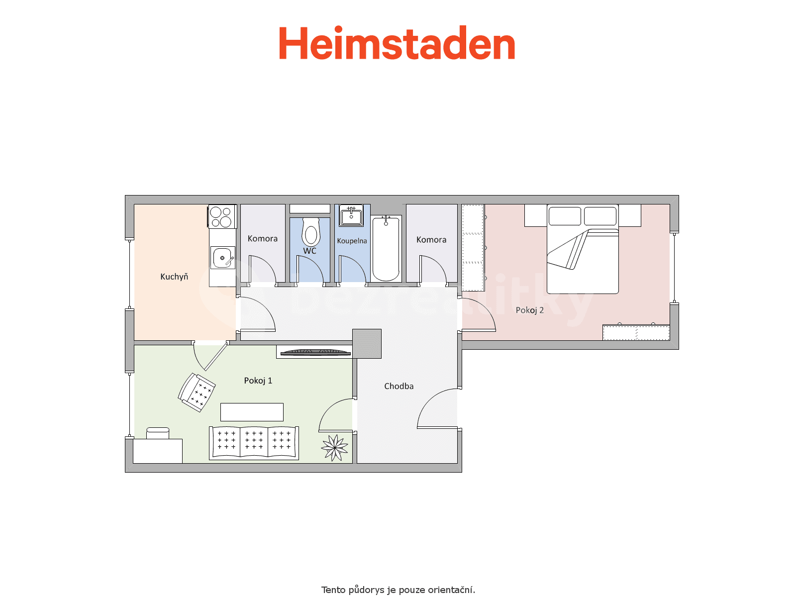 2 bedroom flat to rent, 65 m², Závodní, Karviná, Moravskoslezský Region