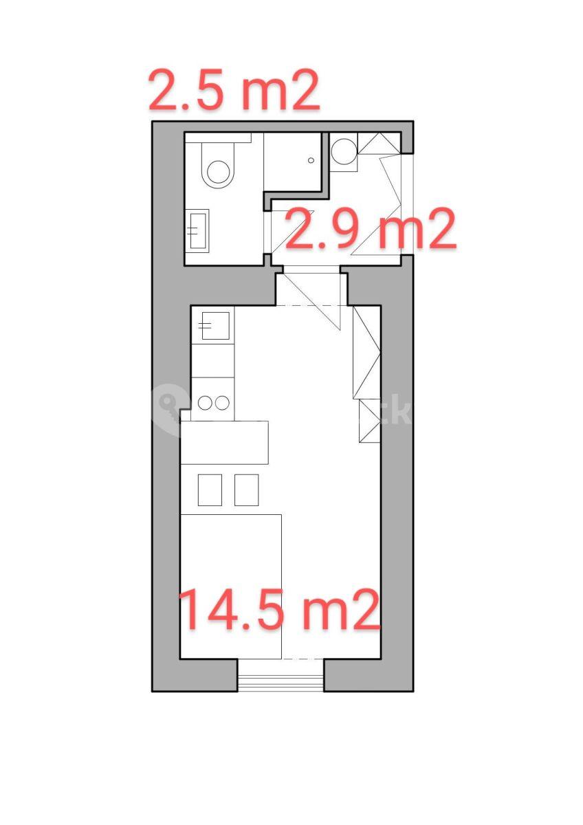 Studio flat to rent, 20 m², Na Výšinách, Prague, Prague