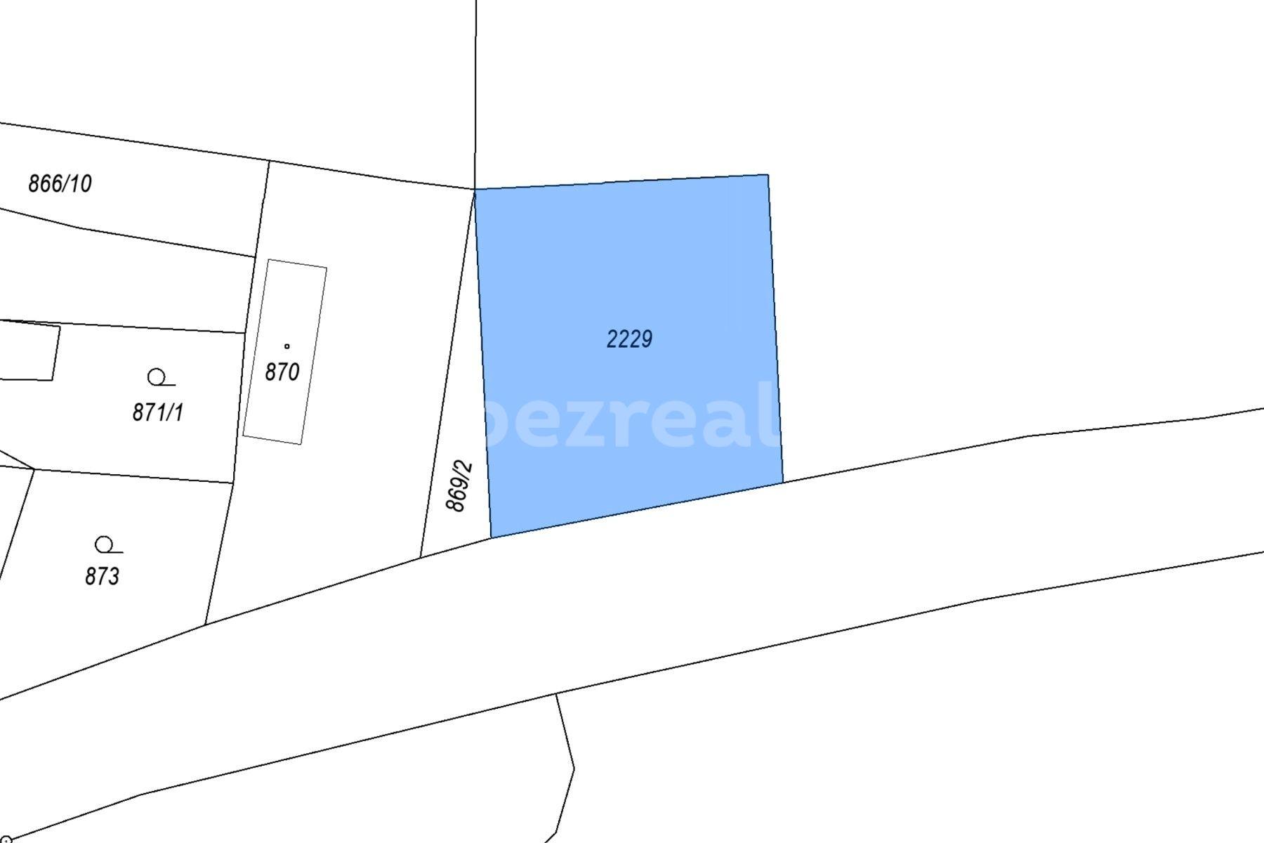 plot for sale, 805 m², Krásný Dvůr, Ústecký Region