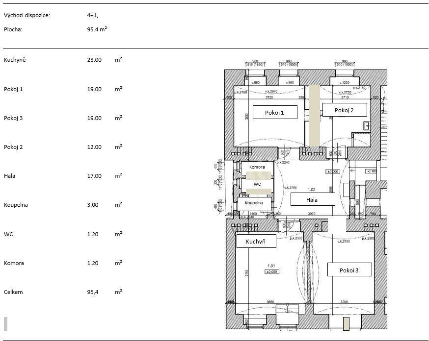 3 bedroom with open-plan kitchen flat to rent, 96 m², Sezimova, Prague, Prague