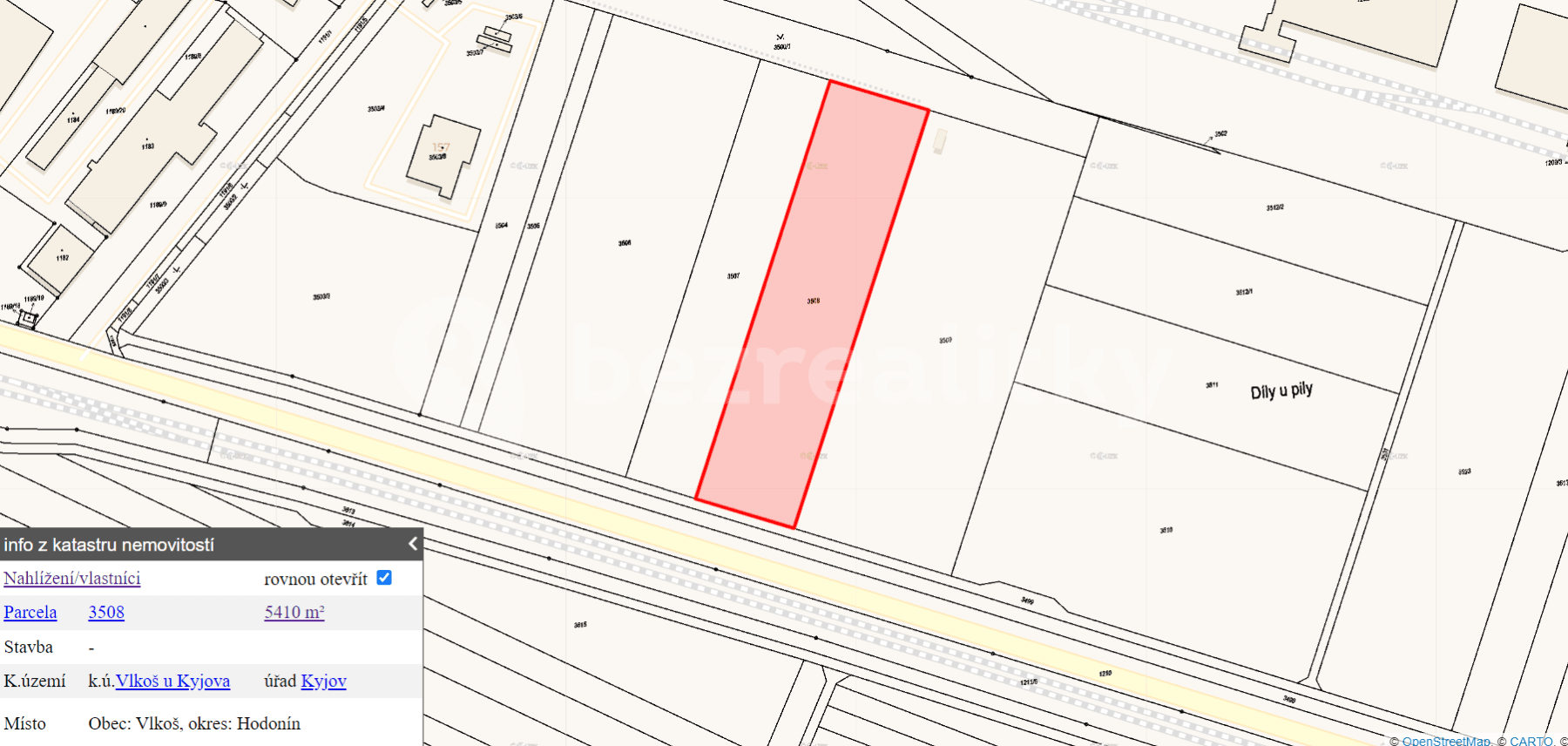 plot for sale, 14,033 m², Vlkoš, Jihomoravský Region