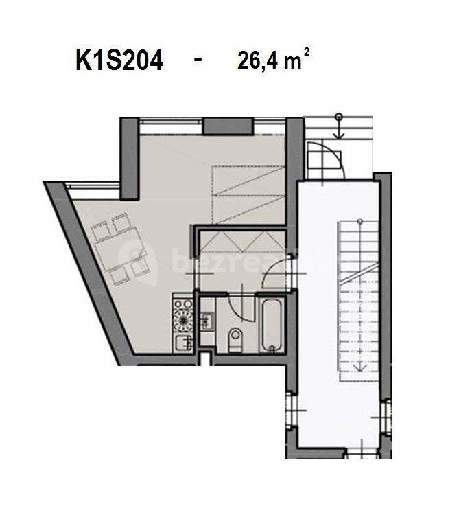 Studio flat for sale, 27 m², Loučná pod Klínovcem, Ústecký Region