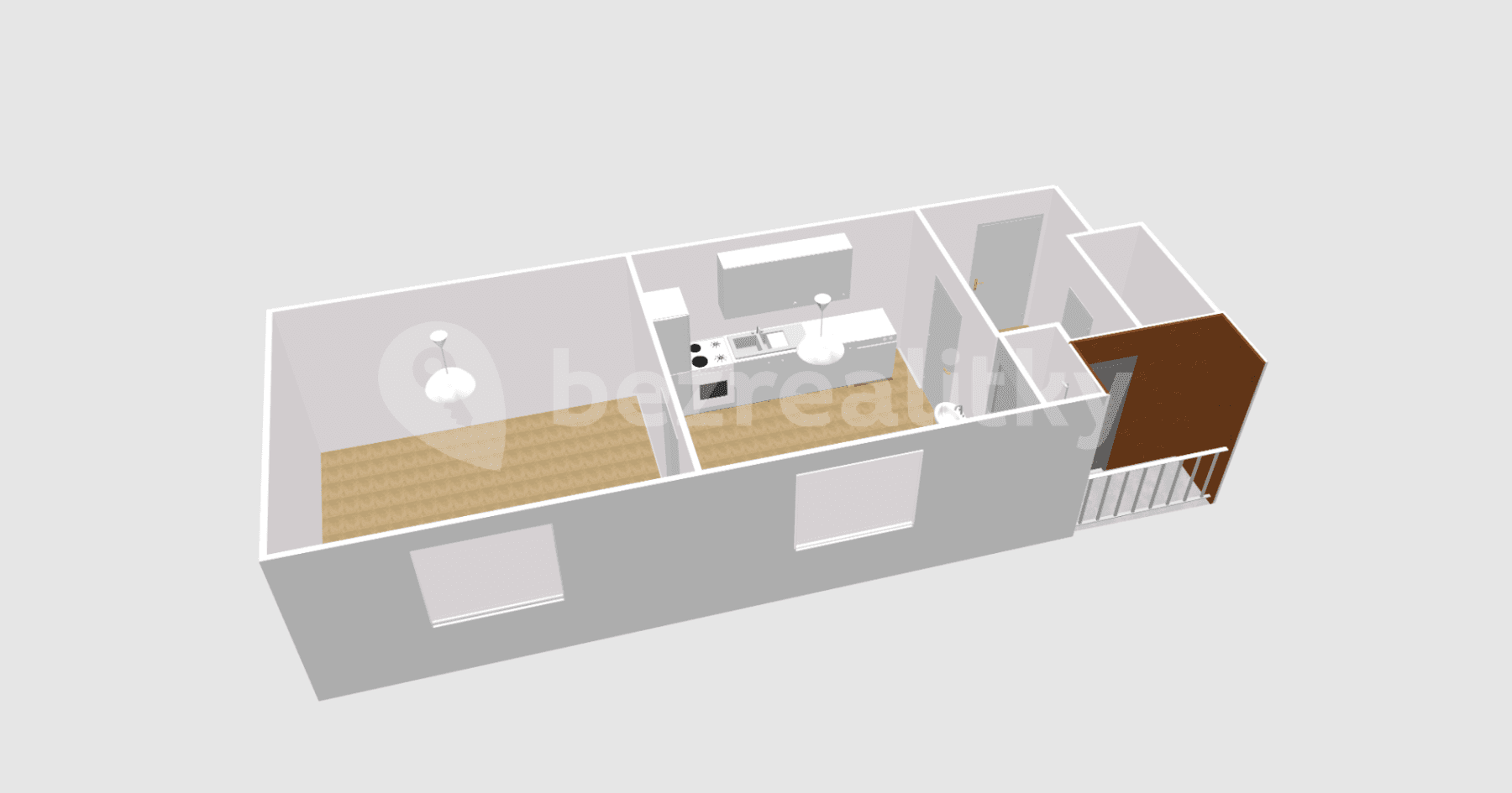 1 bedroom with open-plan kitchen flat to rent, 43 m², Mlýnská, Liberec, Liberecký Region