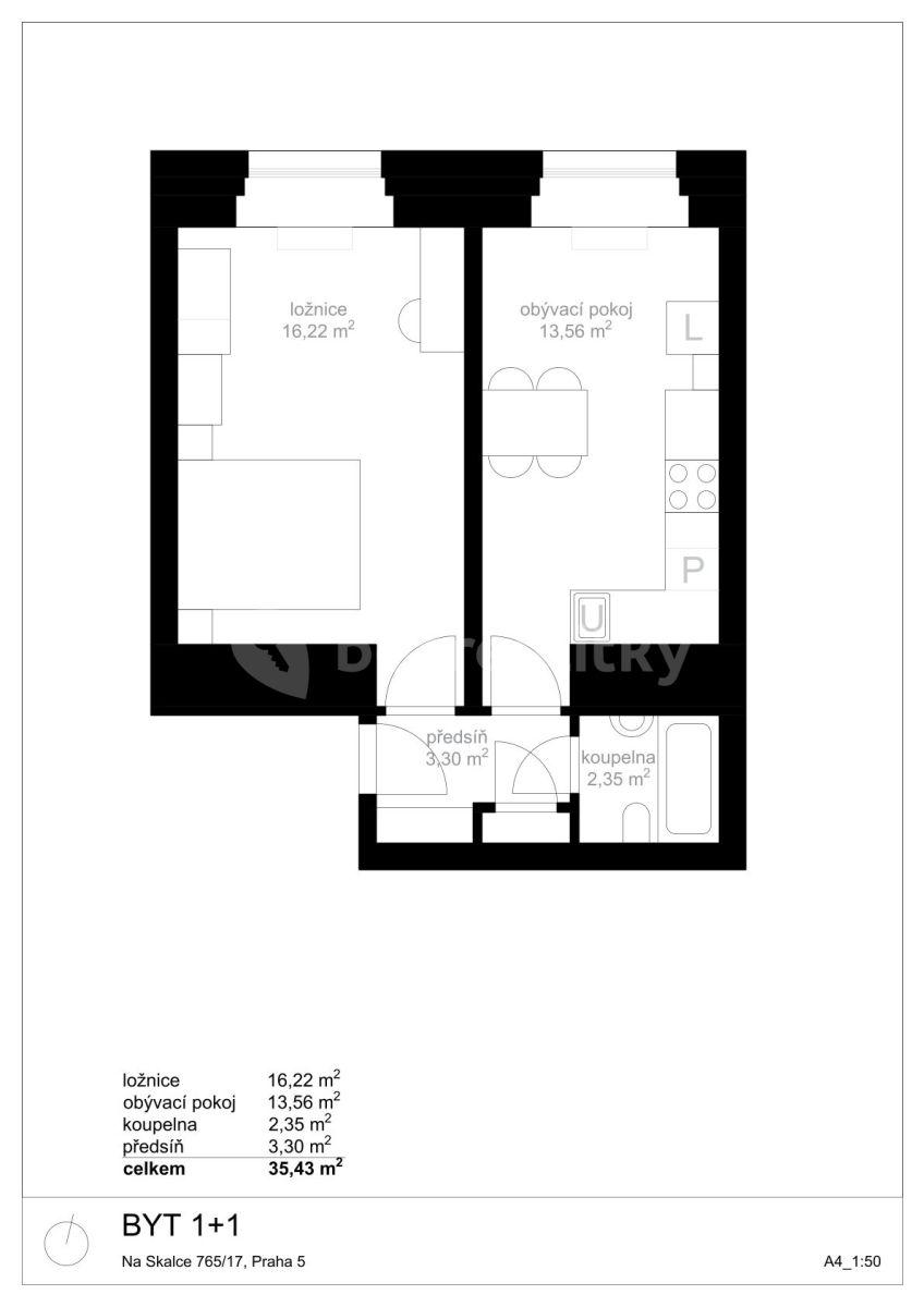 1 bedroom flat to rent, 35 m², Na Skalce, Prague, Prague