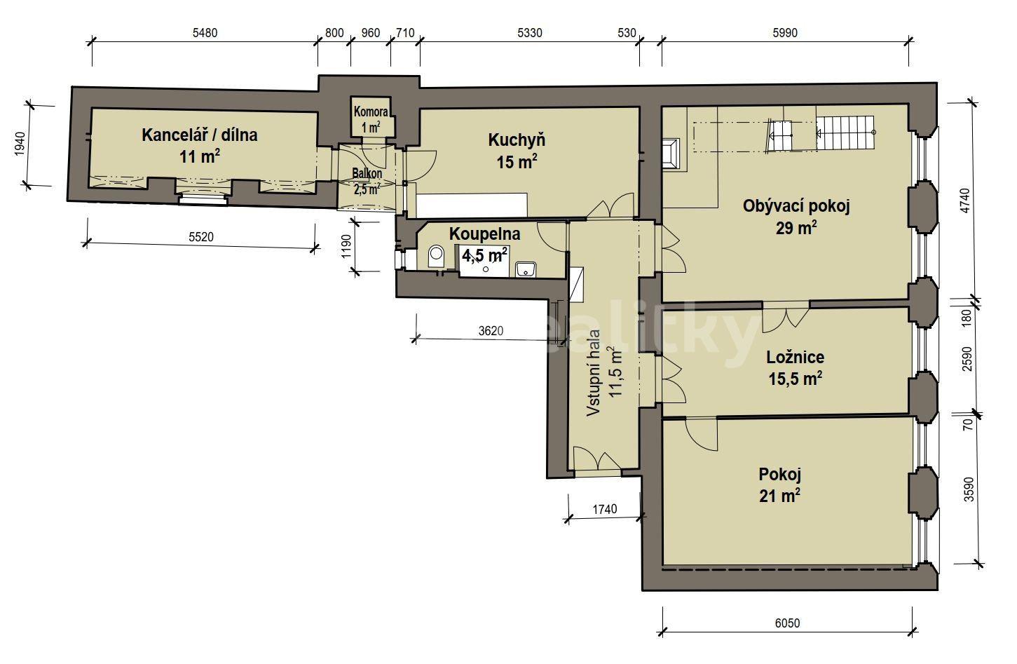 5 bedroom flat for sale, 174 m², Na Bělidle, Prague, Prague