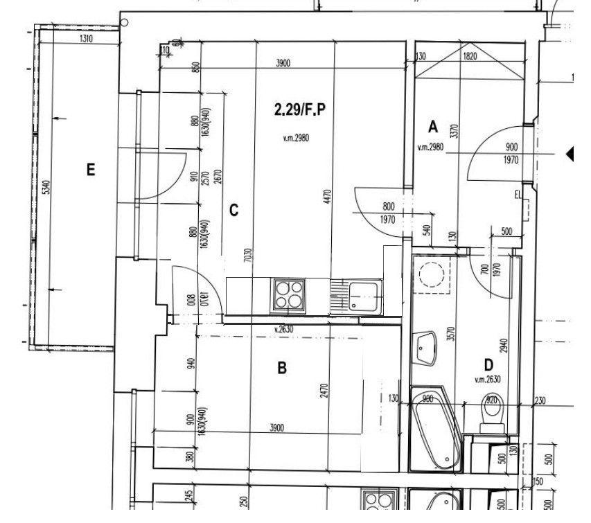 1 bedroom with open-plan kitchen flat for sale, 47 m², Českomoravská, Prague, Prague