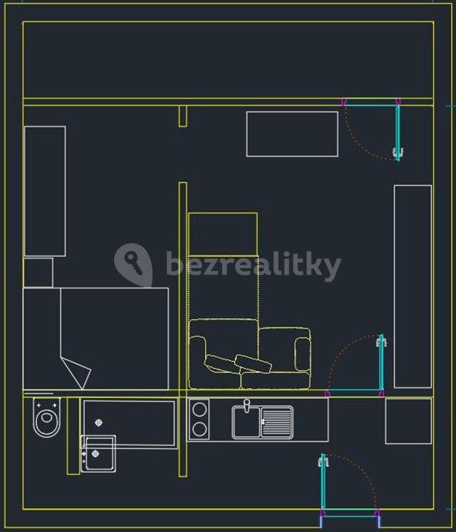 1 bedroom with open-plan kitchen flat to rent, 39 m², Jílovská, Prague, Prague