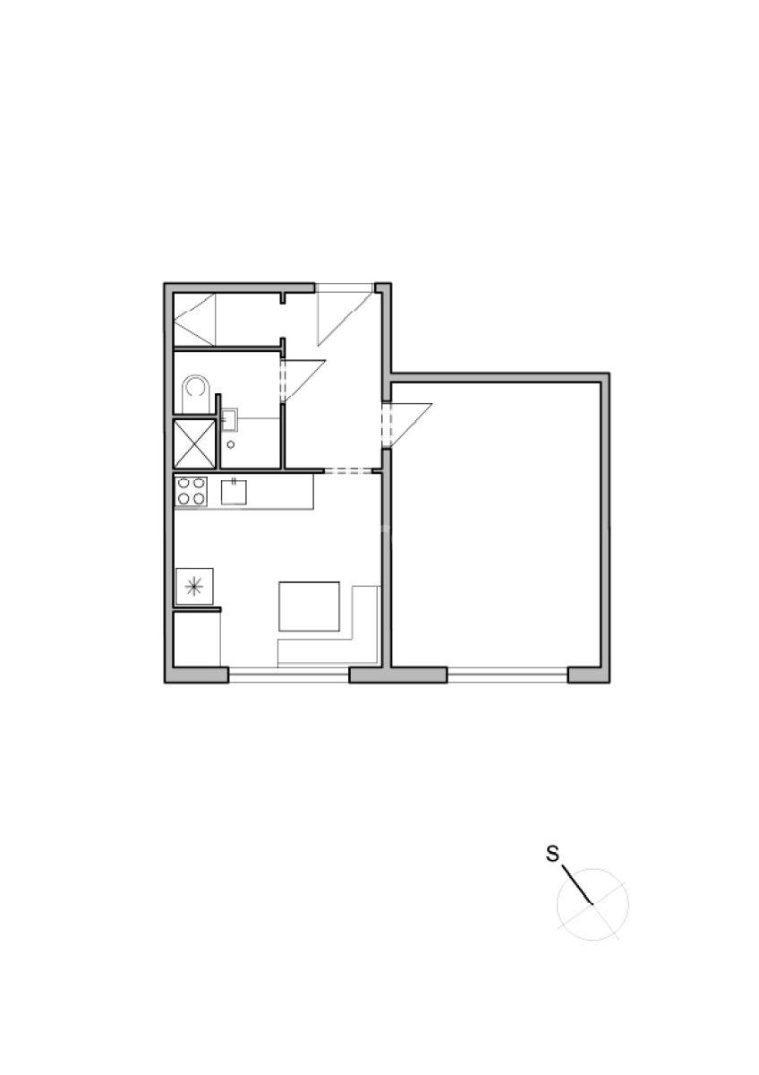 1 bedroom flat to rent, 36 m², Palackého třída, Chrudim, Pardubický Region