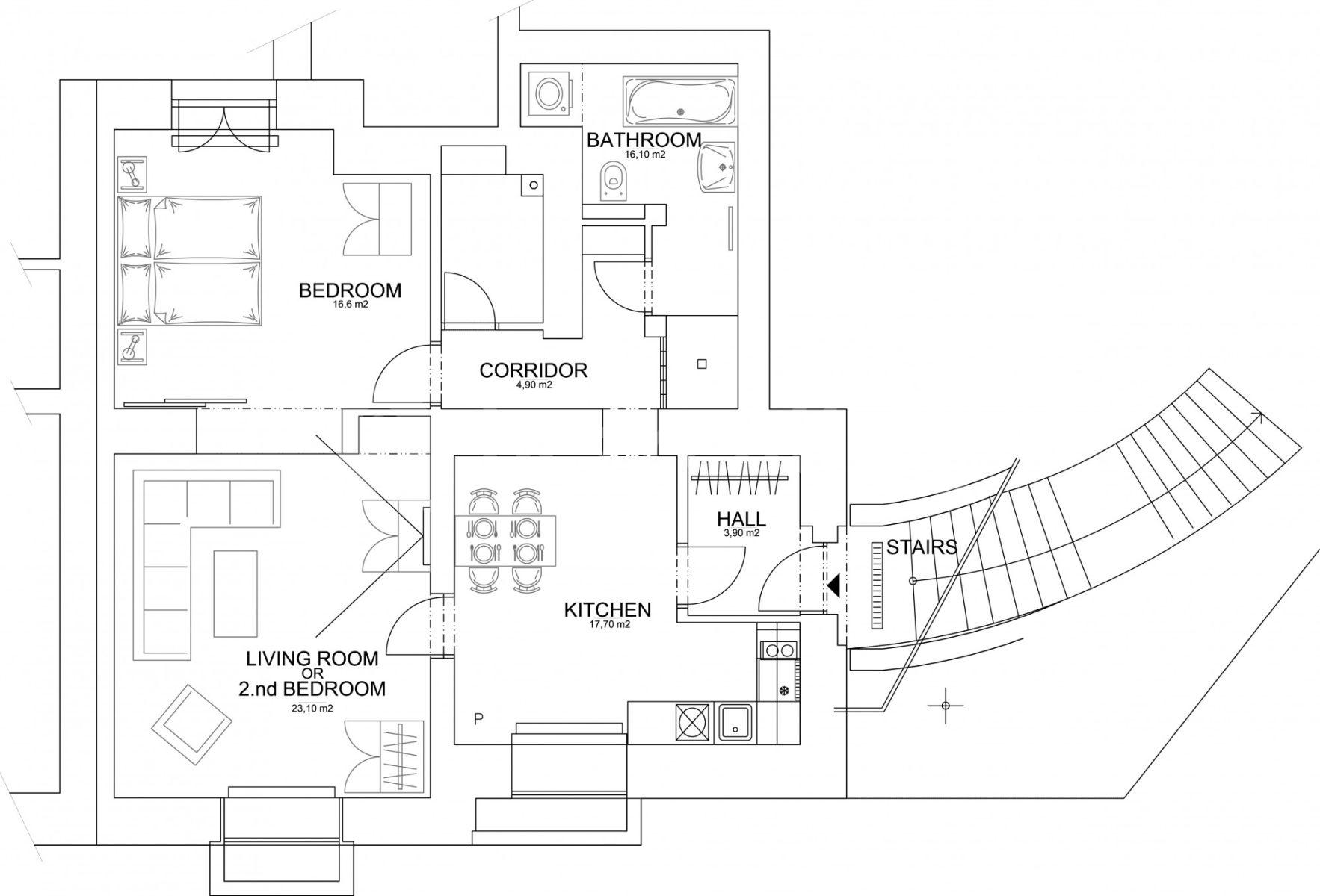 1 bedroom flat to rent, 82 m², Kosatcová, Prague, Prague