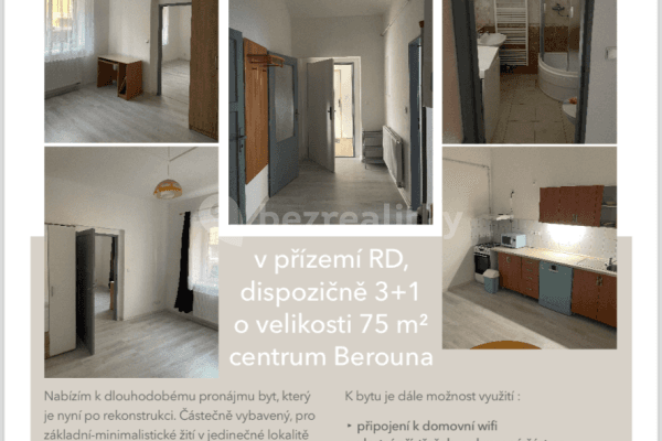 3 bedroom flat to rent, 75 m², Hněvkovského, Beroun