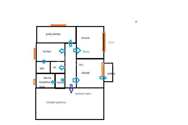 3 bedroom flat to rent, 68 m², Petelinova, Olomouc, Olomoucký Region